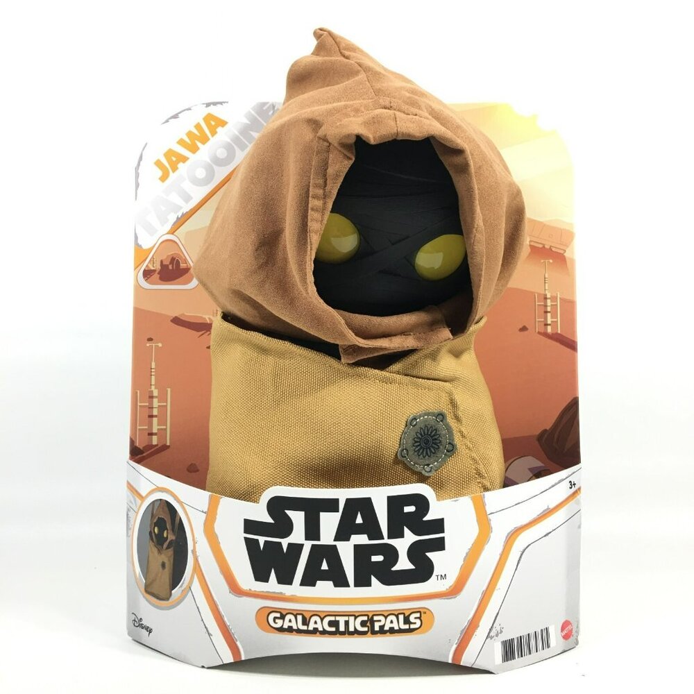Star Wars Galactic Pals Jawa 11" Plush Doll With Carrying Satchel Mattel